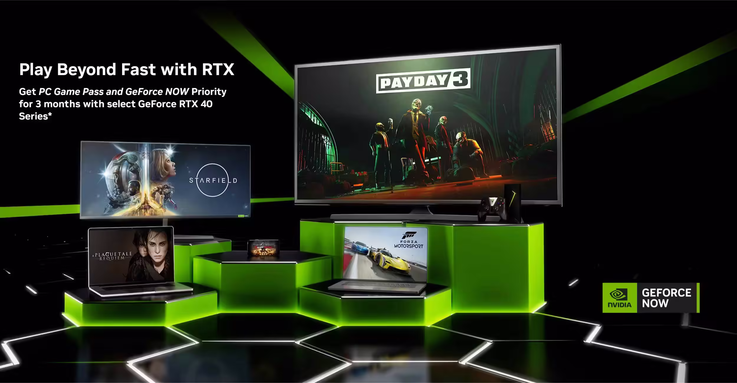 NVIDIA GeForce RTX 40 Series GPUs: 3 Months Free PC Game Pass & GeForce NOW Priority 12 NVIDIA GeForce RTX 40 Series GPUs