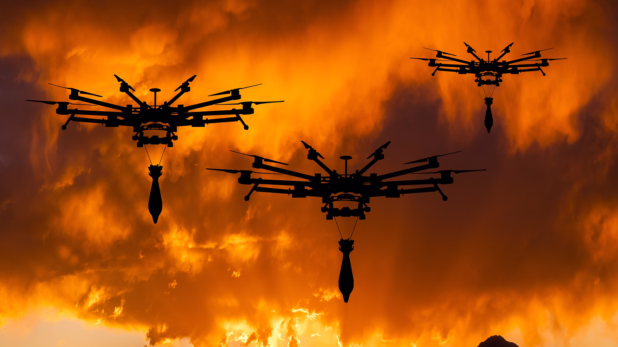 Explosive AI drone technology