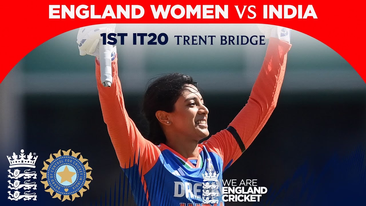 India women vs England women 1st T20I highlights DRONE