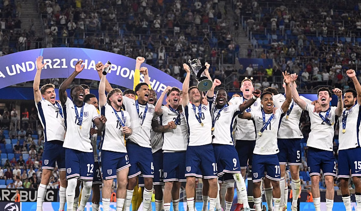 england u21 euros final victory DRONE