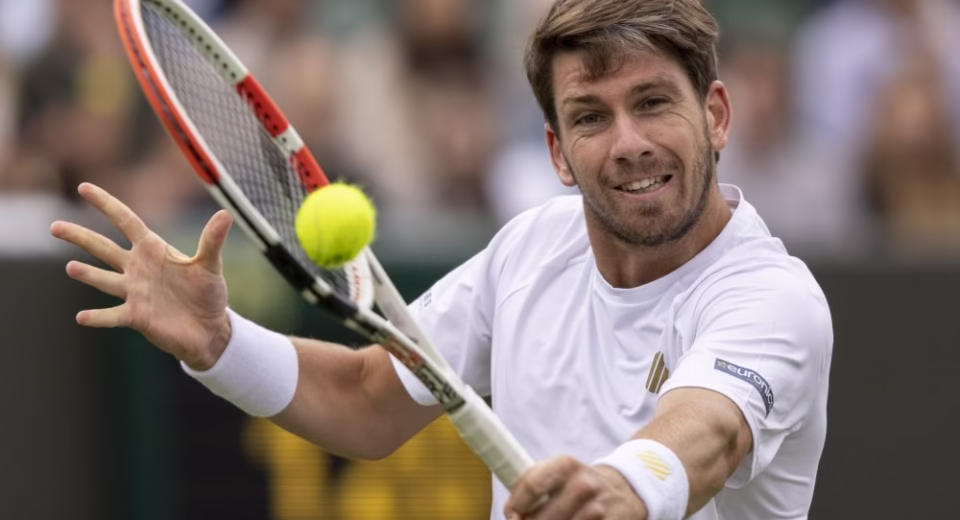 Cameron Norrie Wimbledon 2025 match DRONE