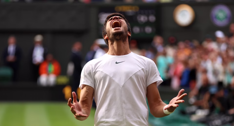 Carlos Alcaraz Wimbledon dominance DRONE