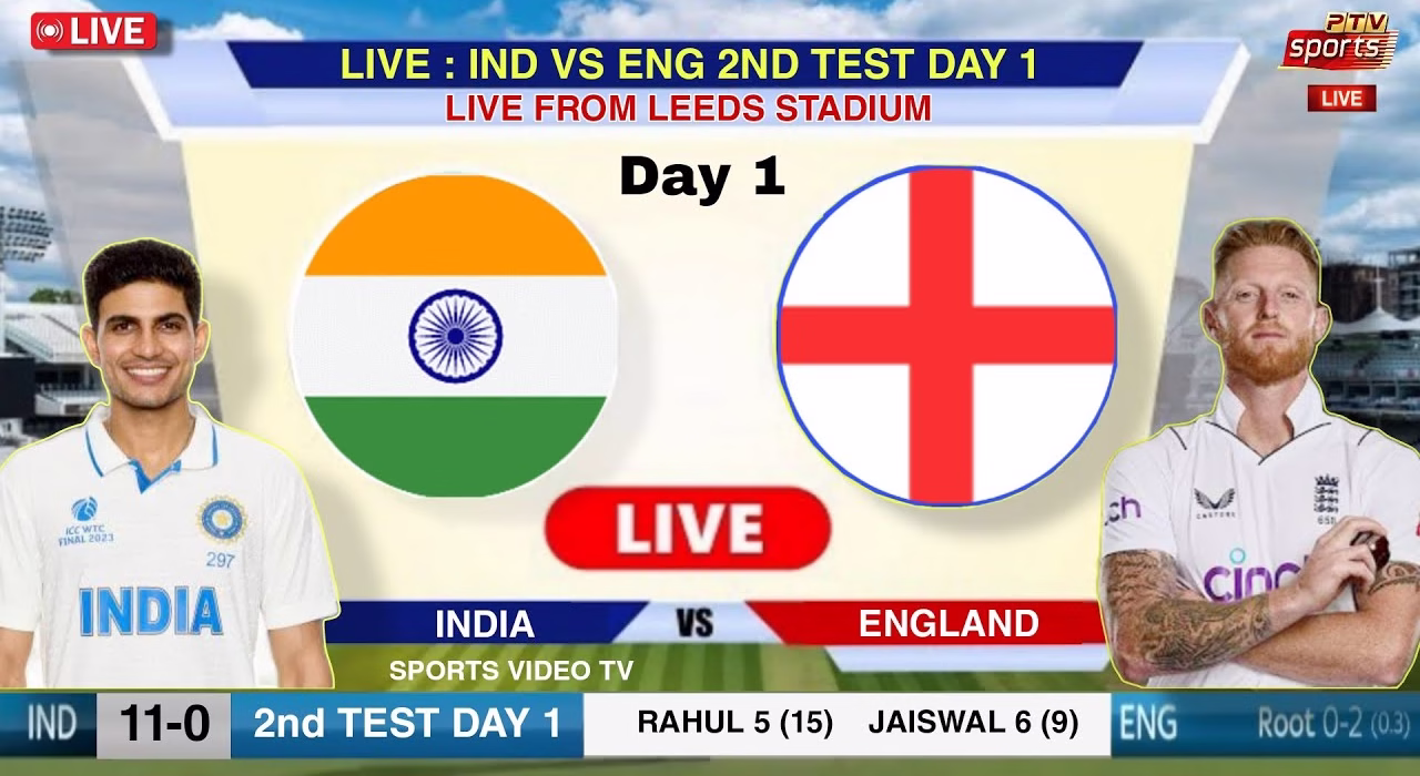 india vs england 2nd test live score DRONE
