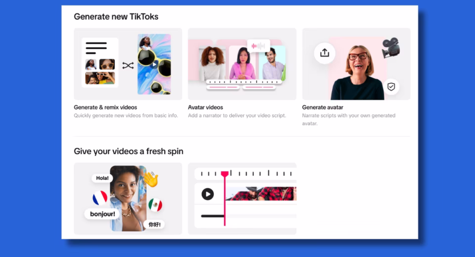 tiktok ai studio launch