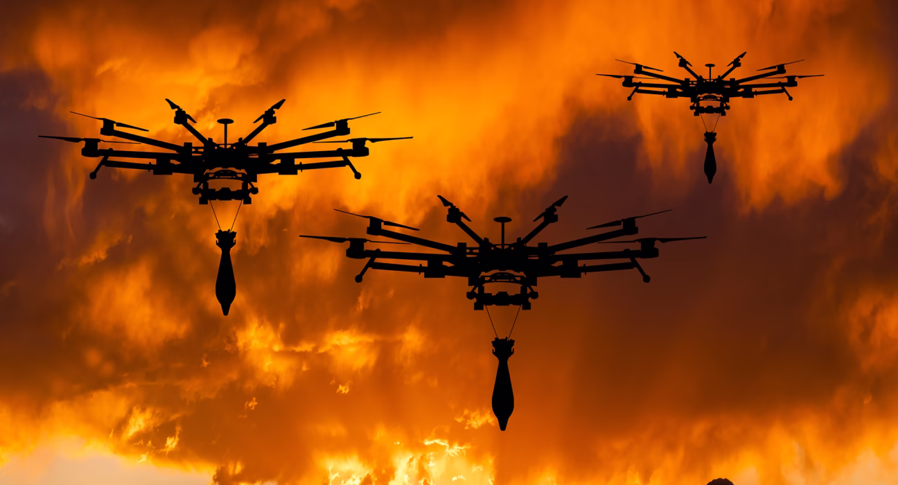Explosive AI drone technology