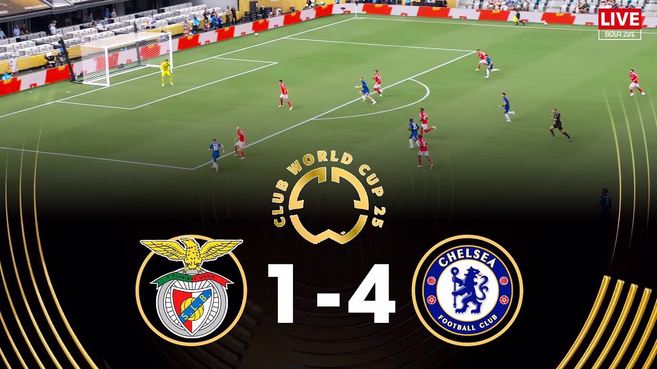Chelsea vs Benfica Club World Cup chaotic match DRONE