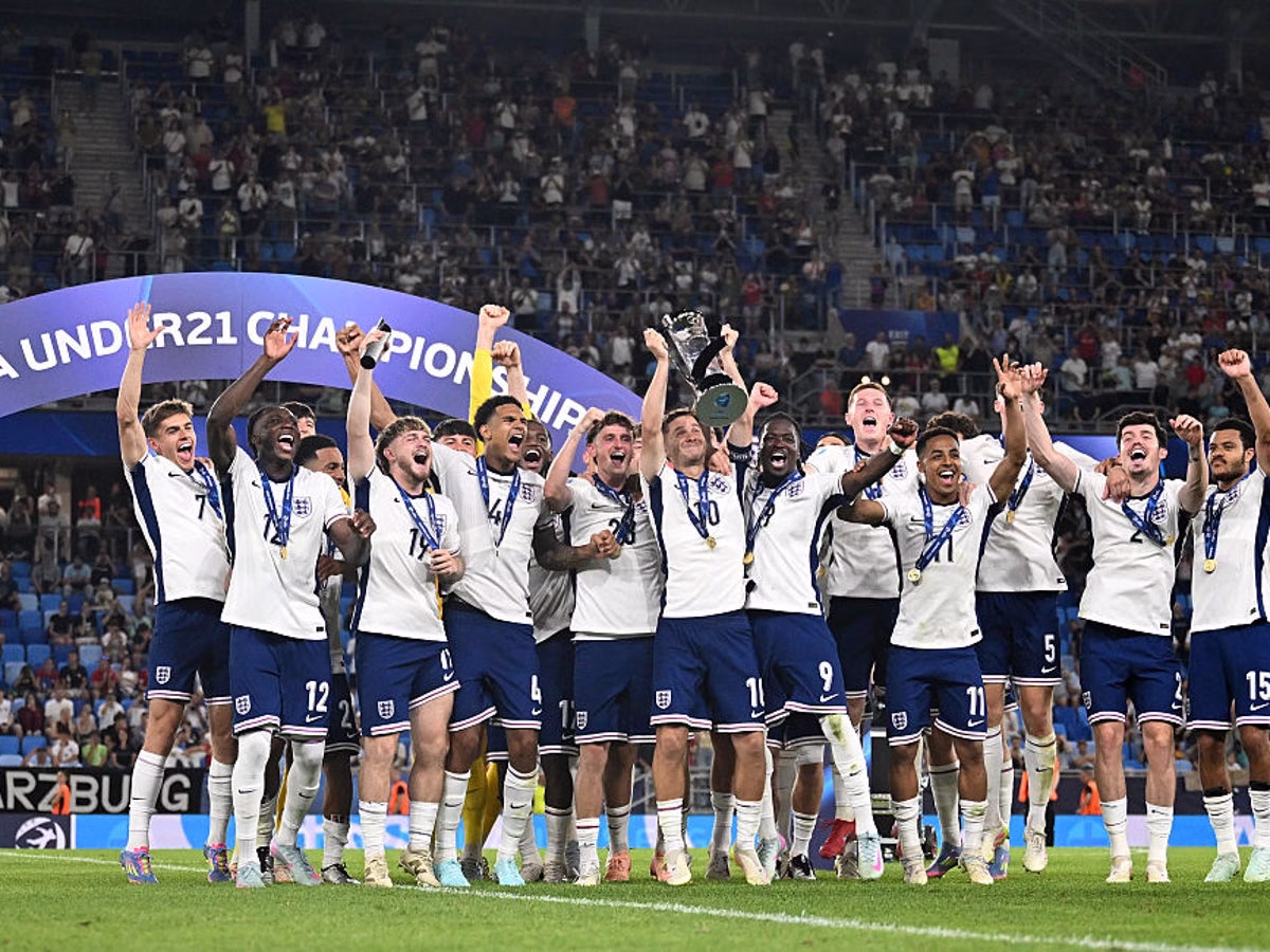 england u21 euros final victory DRONE