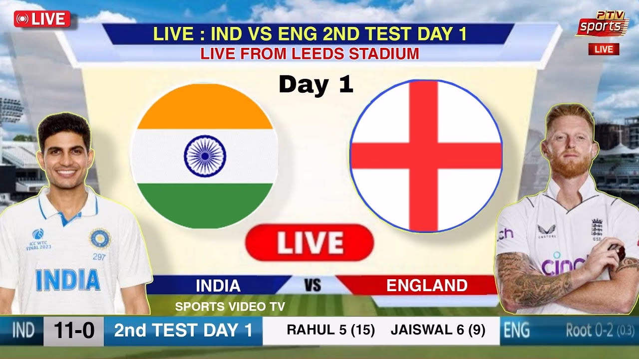 india vs england 2nd test live score DRONE
