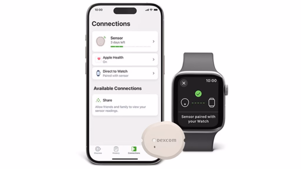 apple health+ wearable real-time blood glucose monitoring