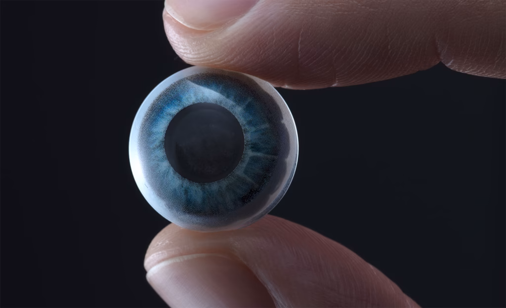 Apple mixed reality contact lenses features